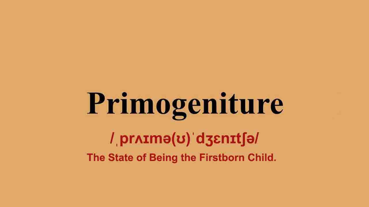 The Primogeniture: The Relevance And Facets- By Shri A.P. Mishra (A.D.J ...