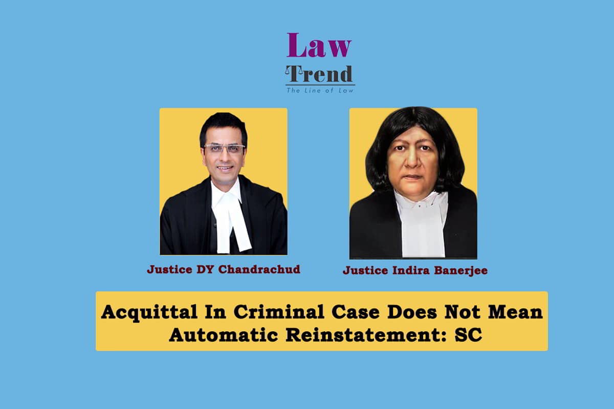 Justice DY Chandrachud and Indira banerjee