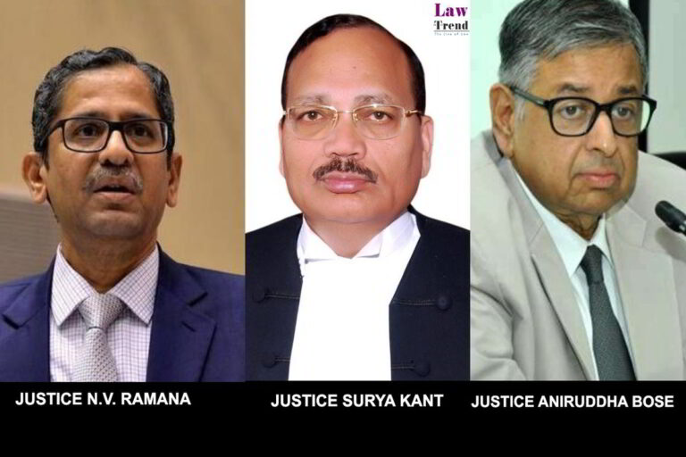 Justices NV Ramana Surya Kant Aniruddha Bose