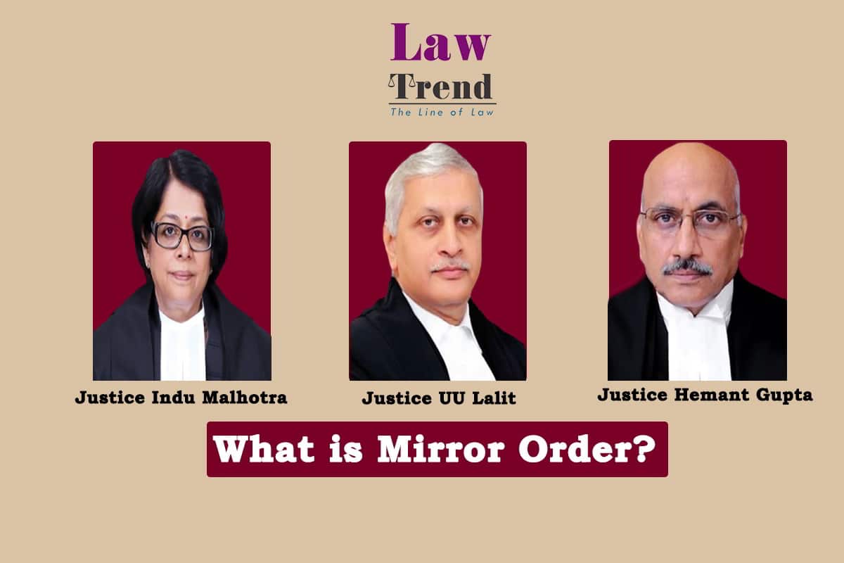 Justices UU Lalit Indu Malhotra and Hemant Gupta