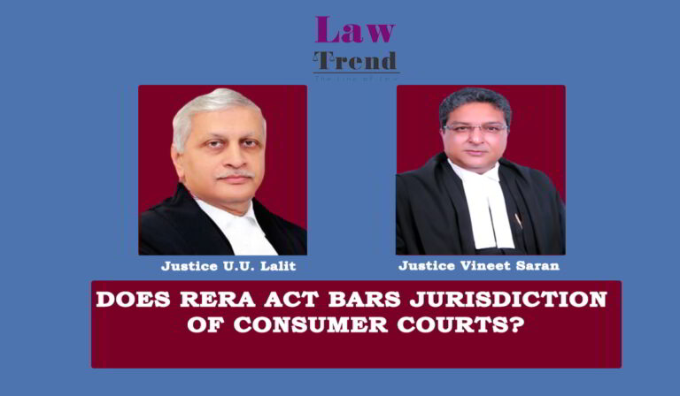 Does RERA Act Bars Jurisdiction of Consumer Court? SC Answers
