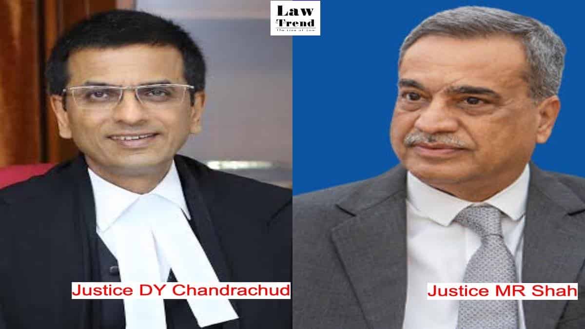 Justices DY Chandrachud and MR Shah Supreme Court law trend