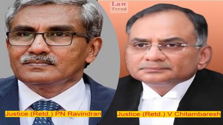 Justices pn ravindran and v chitambaresh