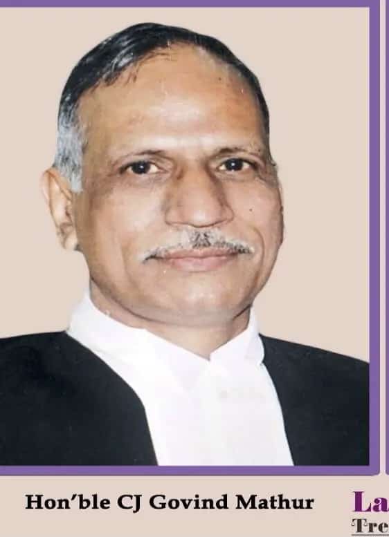 govind mathur chief justice allahabad high court