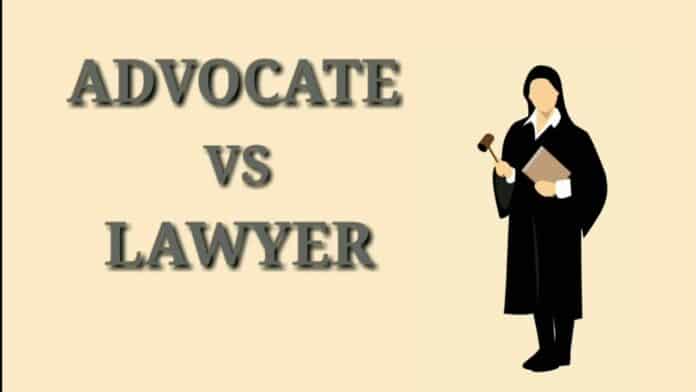 lawyer and advocate