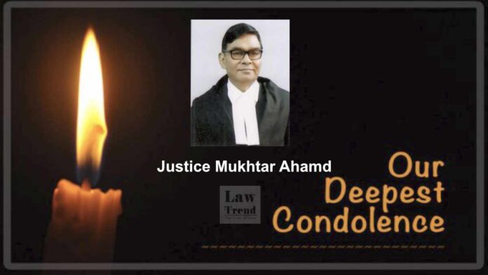 Justice Mukhtar Ahmad Allahabad High Court