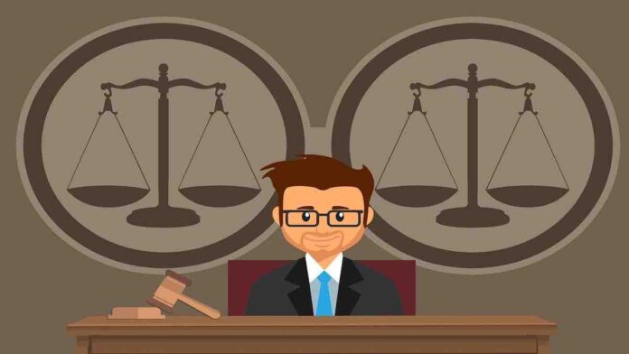 court judge cartoon