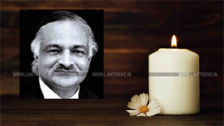 Justice Rajendra Nath Agarwal CJ Delhi HC Passes Away
