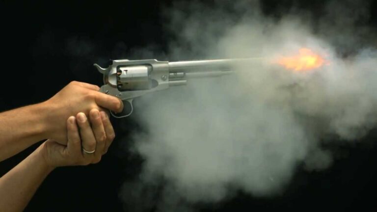 revolver firing