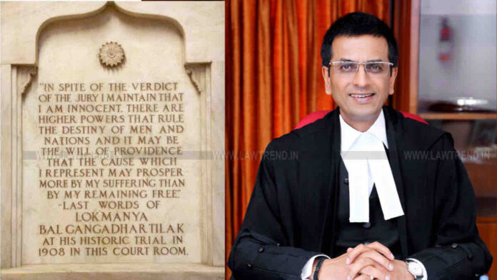 Why Justice DY Chandrachud Remembered Bal Gangadhar Tilak During a Virtual Hearing in Supreme Court?
