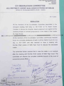 Delhi Bar Association Strike Rajiv Khosla
