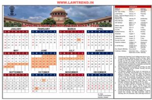 Download Supreme Court Calendar 2022