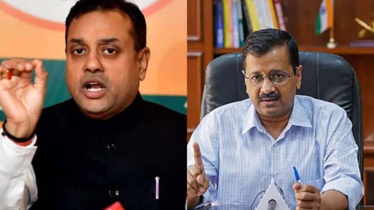 Sambit patra-arvind kejriwal