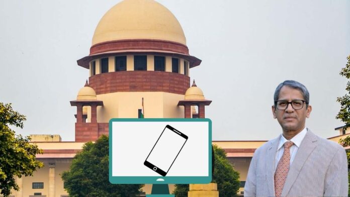 cji nv ramana-supreme court- mobile-computer