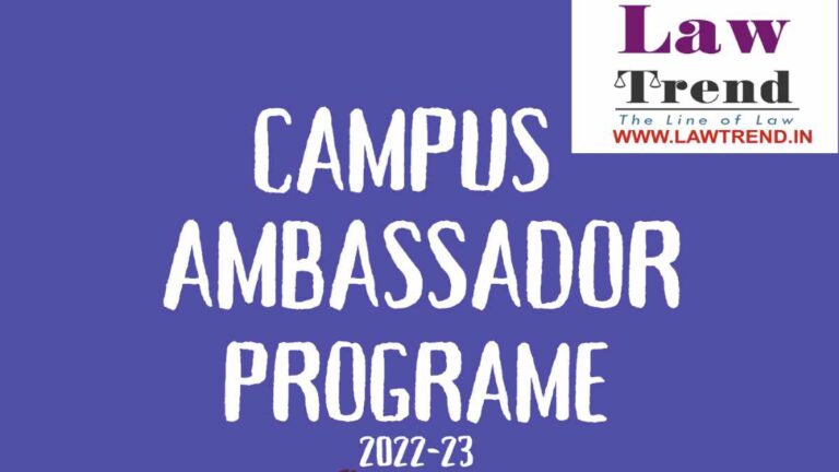 Join Law Trend Campus Ambassador Program- Apply Now