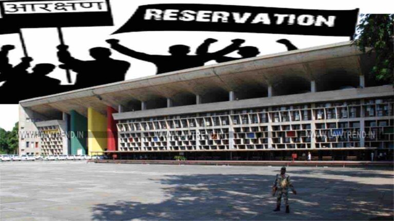 Punjab and Haryana HC Reservation