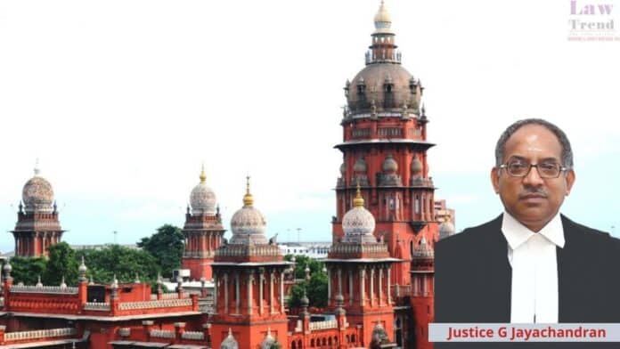 Justice G Jayachandran-madras hc
