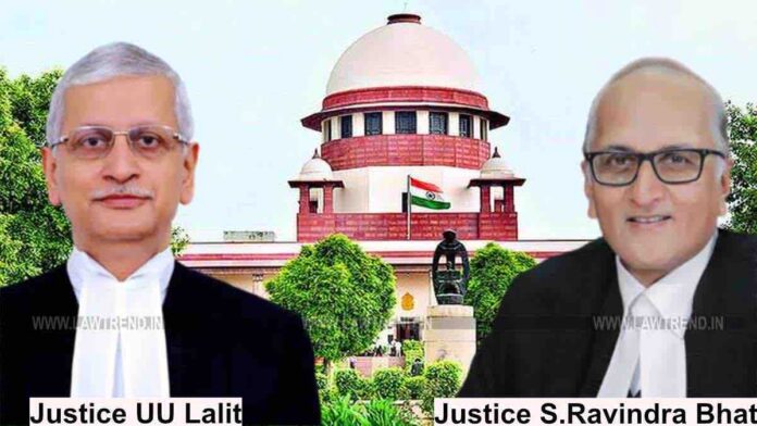 Justices UU Lalit and S. Ravindra Bhat