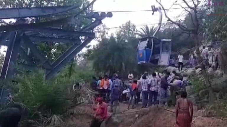 jharkhand cable car-ropeway accident