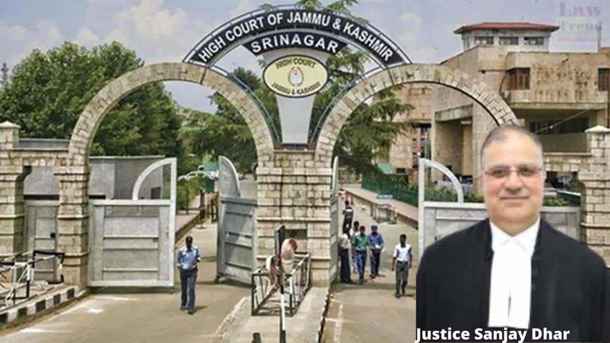 Justice Sanjay Dhar-JK hc