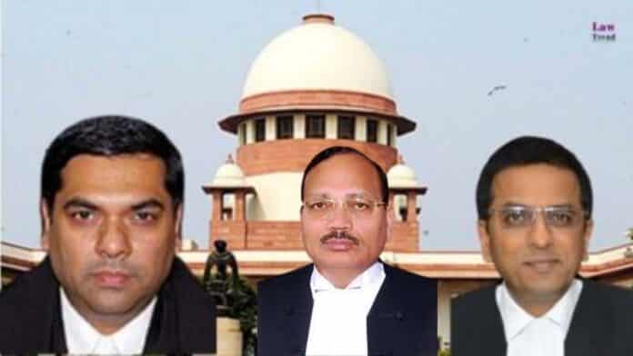 Justices DY Chandrachud, Sanjiv Khanna and Surya Kant