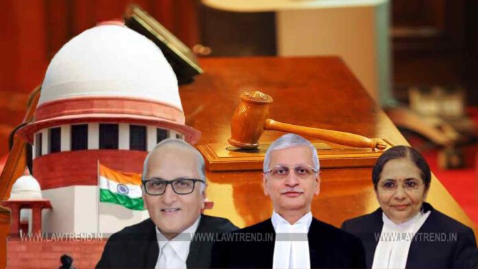 Justices UU Lalit, S Ravindra Bhat and Bela M. Trivedi