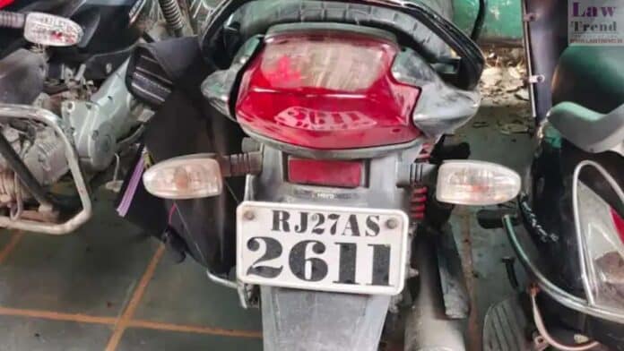 2611-bike number plate