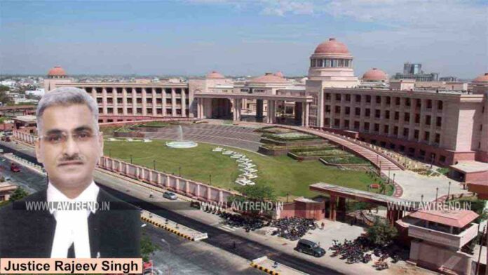 Justice Rajeev Singh Lucknow HC