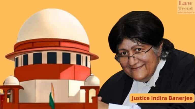 Justice Indira Banerjee Gives Important Advice to Law Graduates Joining Legal Profession