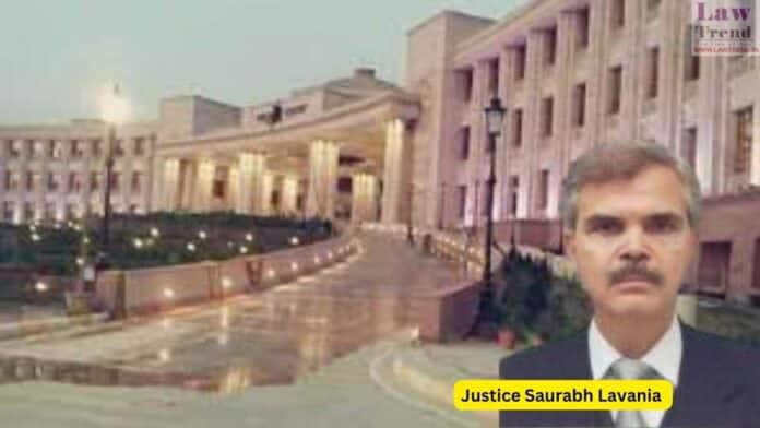 Justice Saurabh Lavania
