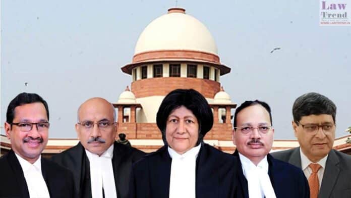 Justices Indira Banerjee, Hemant Gupta, MM Sundresh, Surya Kant and Sudhanshu Dhulia