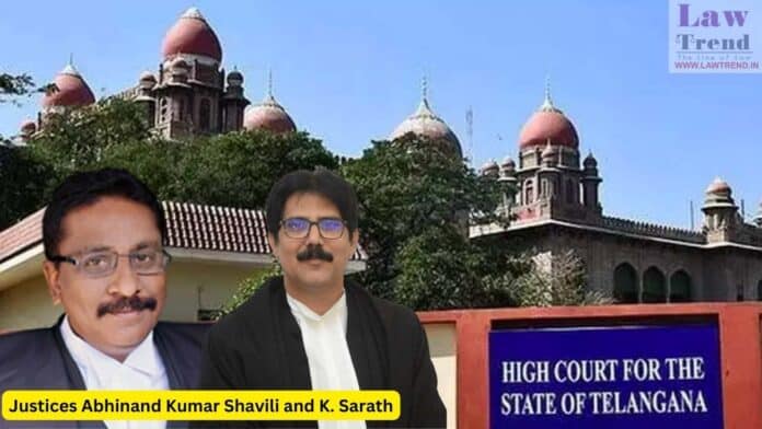 Justices Abhinand Kumar Shavili and K. Sarath