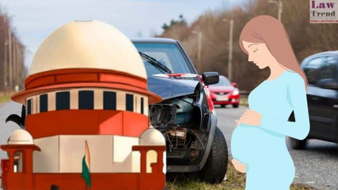 motor accident-pregnant woman-sc