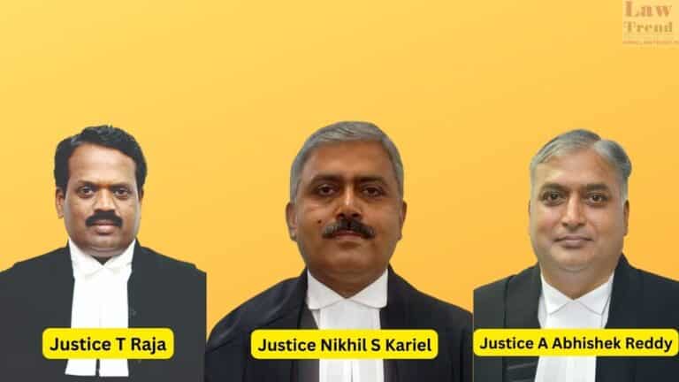 Justice A Abhishek Reddy-T Raja-Justice Nikhil S Kariel