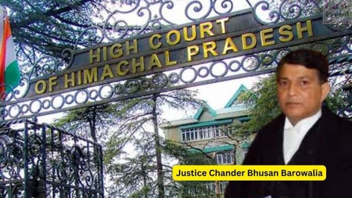 Justice Chander Bhusan Barowalia