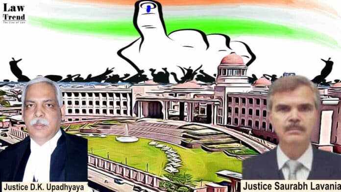 Justice DK Upadhaya Saurabh Lavania Election Allahabad HC