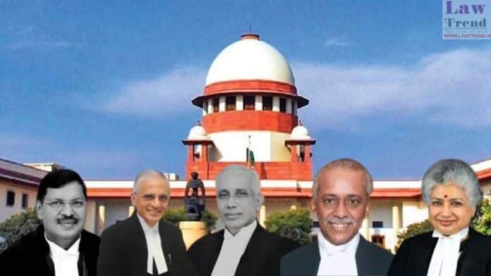 Justices S. Abdul Nazeer, B.R. Gavai, A.S. Bopanna, V. Ramasubramanian, B.V. Nagarathna- Constitution bench