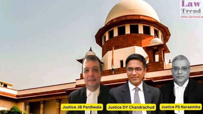 CJI DY Chandrachud and Justices PS Narasimha and JB Pardiwala