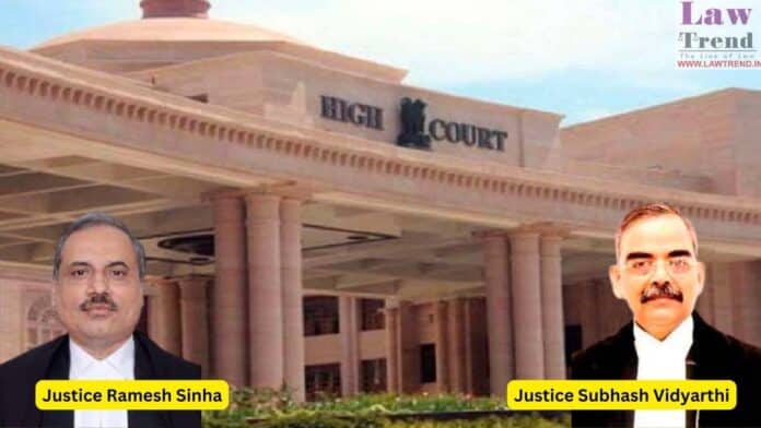 Justice Ramesh Sinha and Justice Subhash Vidyarthi