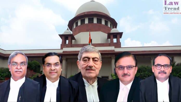 Justices Sanjay Kishan Kaul, Sanjiv Khanna, Abhay S. Oka, Vikram Nath and J.K. Maheshwari