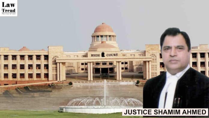 JUSTICE SHAMIM AHMED ALLAHABAD HIGH COURT