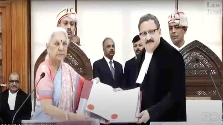 Justice Pritinjer Diwaker Governor Annadiben Patel CJ Oath