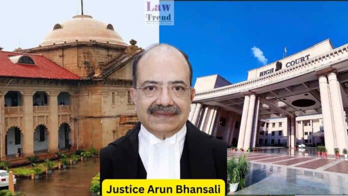 Justice Arun Bhansali Rajasthan HC Judge as CJ of Allahabad HC