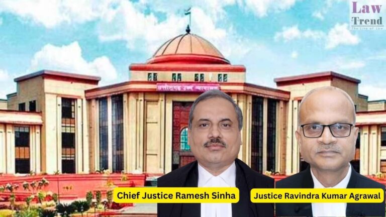 Justice Ramesh Sinha and Justice Ravindra Kumar Agrawal