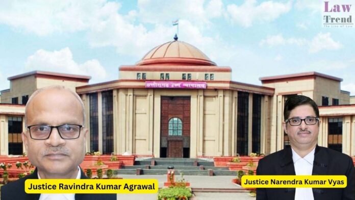Justices Narendra Kumar Vyas and Ravindra Kumar Agarwal