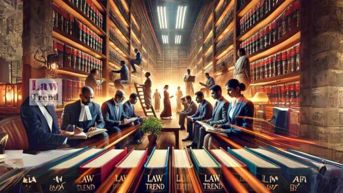 lawyers in library reading