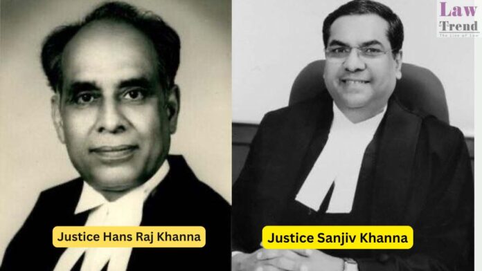 justice hr khanna-justice sanjiv khanna