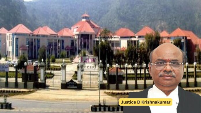 Justice D Krishnakumar