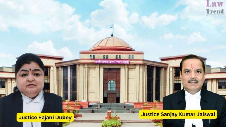 Justices Rajani Dubey and Sanjay Kumar Jaiswal