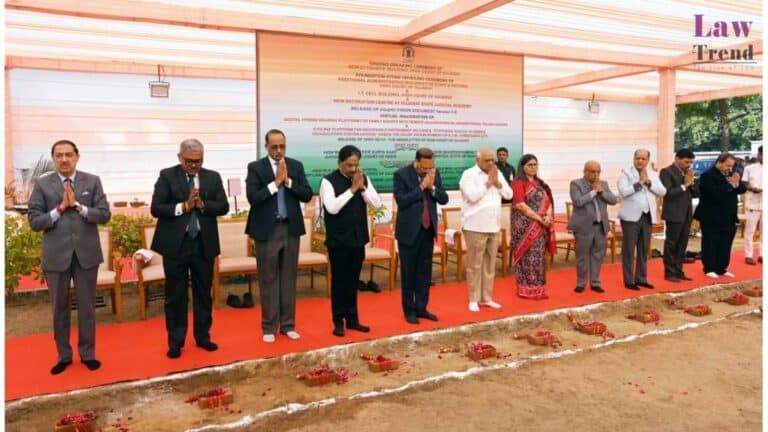 Foundation Stone Unveiling Ceremony Of Various Infrastructure Projects Of The High Court Of Gujarat